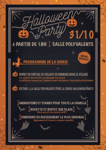 Flyer Halloween Party 2025